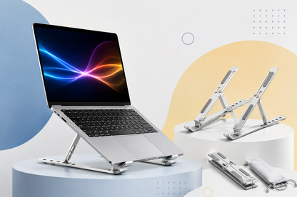 Adjustable Laptop Stand – Foldable Portable Ergonomic Laptop Holder