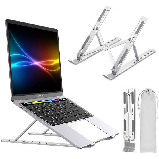Adjustable Laptop Stand – Foldable Portable Ergonomic Laptop Holder